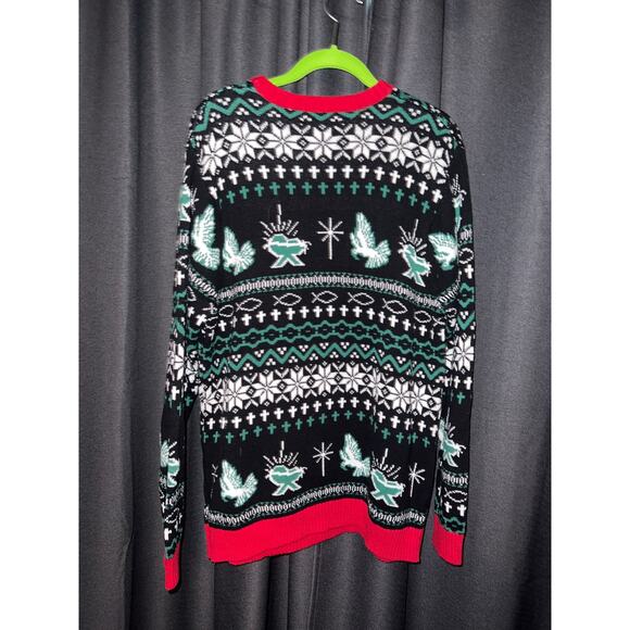 Ugly Christmas Sweater Xmas Size Large Pope - Picture 3 of 3